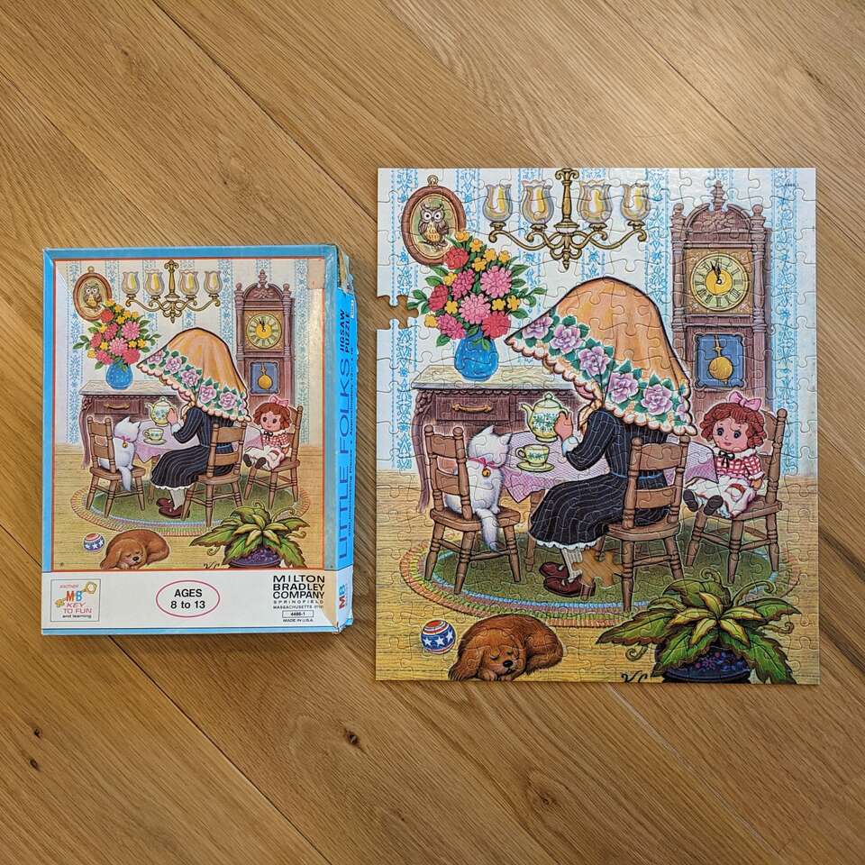 Vintage 1973 Little Folks Jigsaw Puzzle 200 Pieces