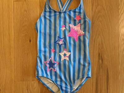 Patriotic Land's End Girls Swimsuit - size 7