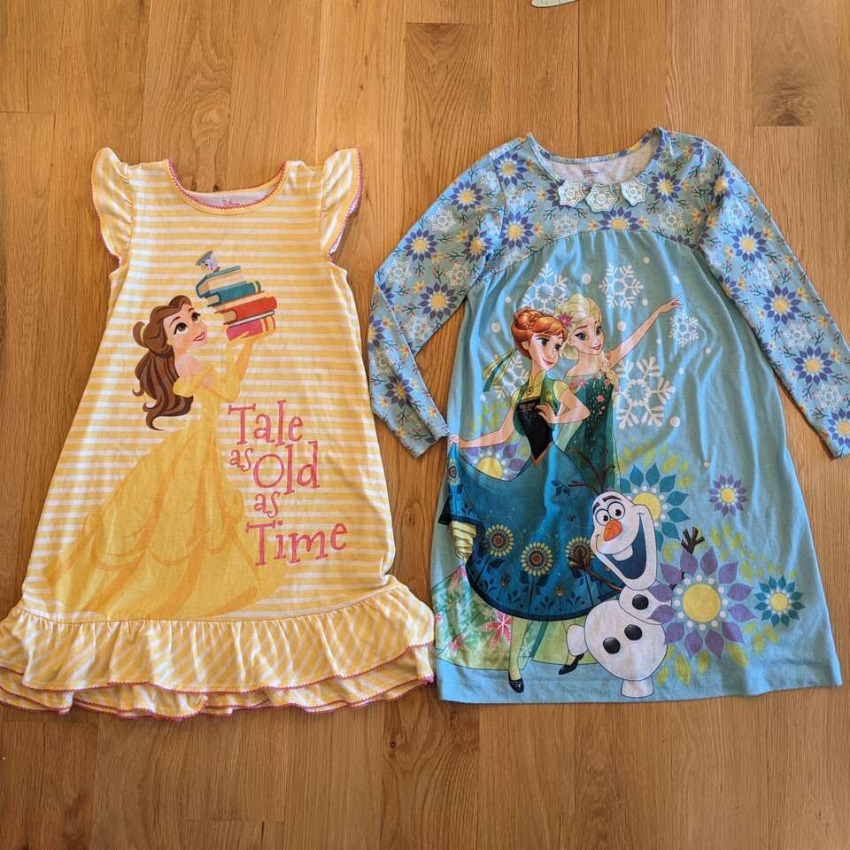 Disney Princess Nightgowns Pajamas - size 9 / 10