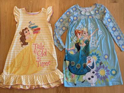 Disney Princess Nightgowns Pajamas - size 9 / 10
