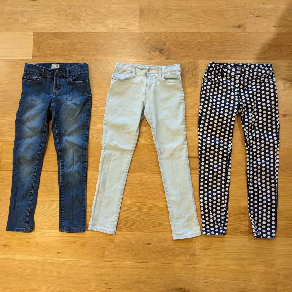3 Pairs of Pants Jeans Girl Clothes  - size 8