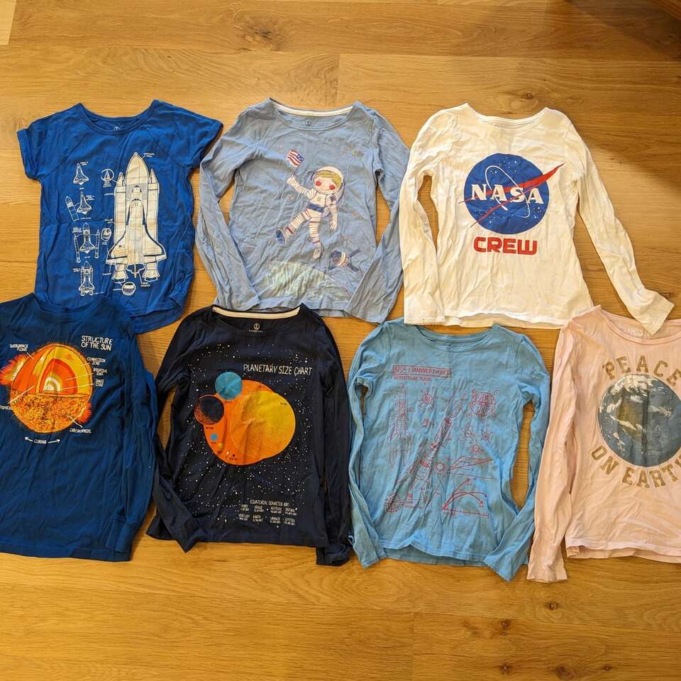 7 Girls Fall Winter Shirts Clothes size 7 / 8