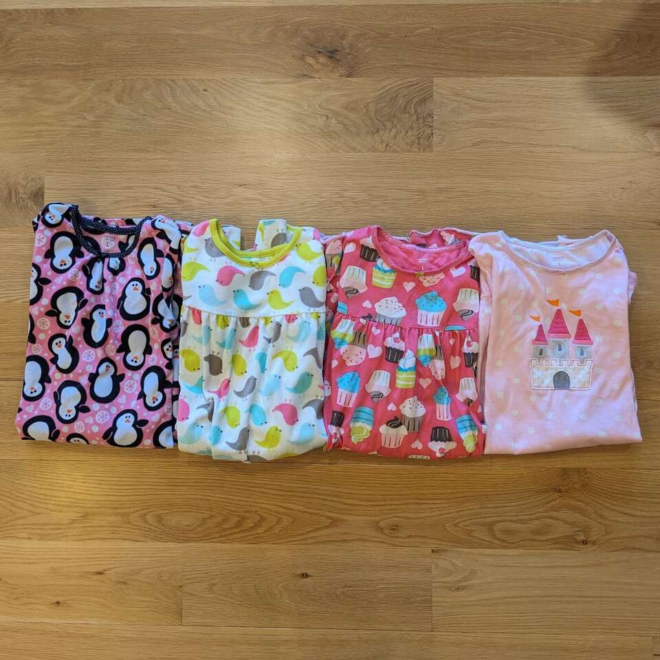 Four Girls Nightgowns Clothes - size 8
