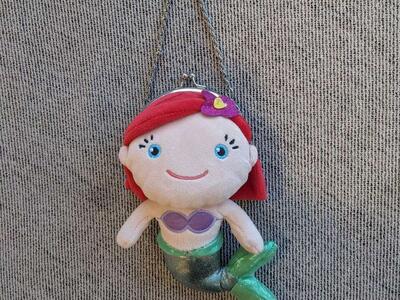 Disney Ariel The Little Mermaid Plush Purse