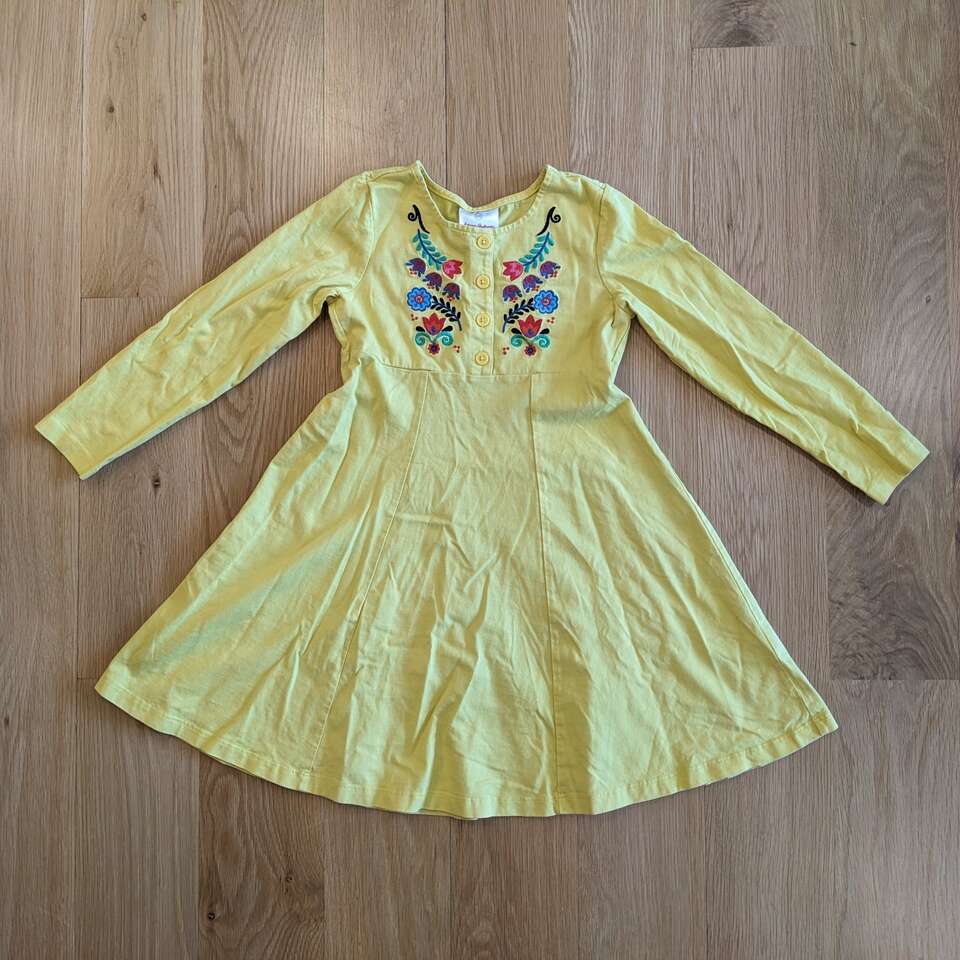 Hanna Andersson Yellow Dress - size 6 - 7