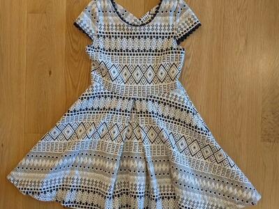 Black & White Dress Girl's Clothes - size 8