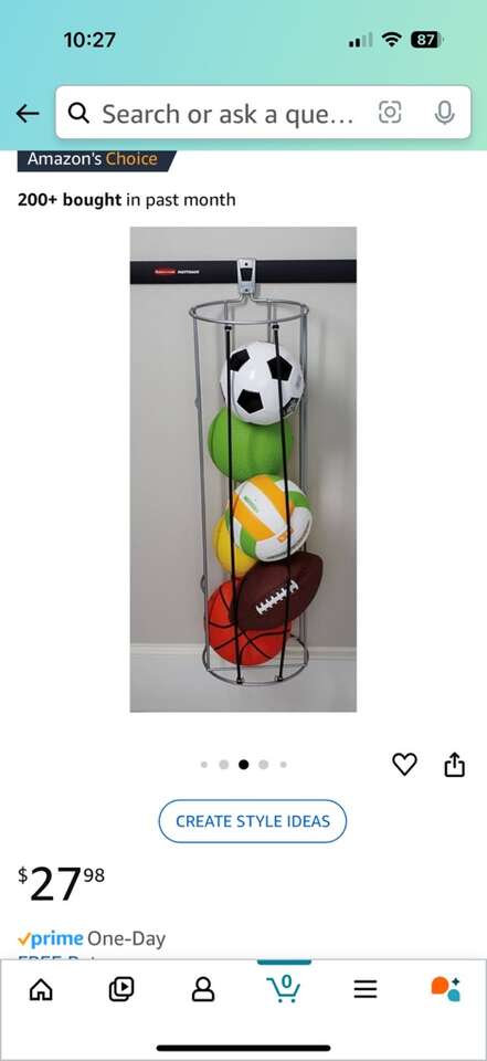 Rubbermaid FastTrack Vertical Ball Rack