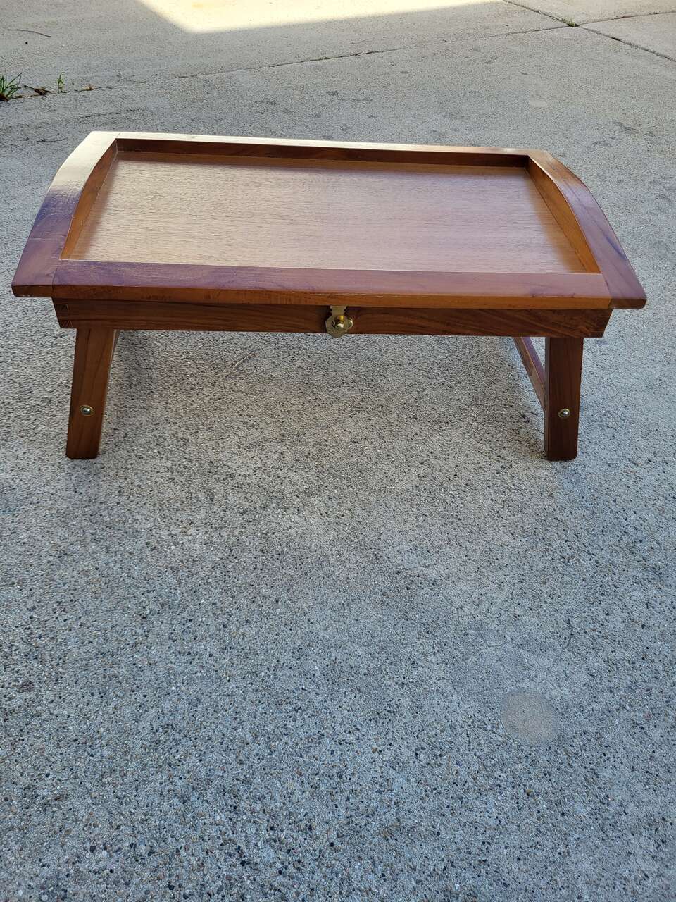 Vintage folding adjustable lap desk tray