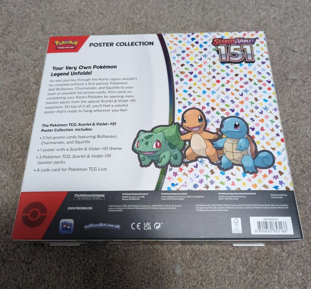 Pokemon 151 poster collection ONLY extras