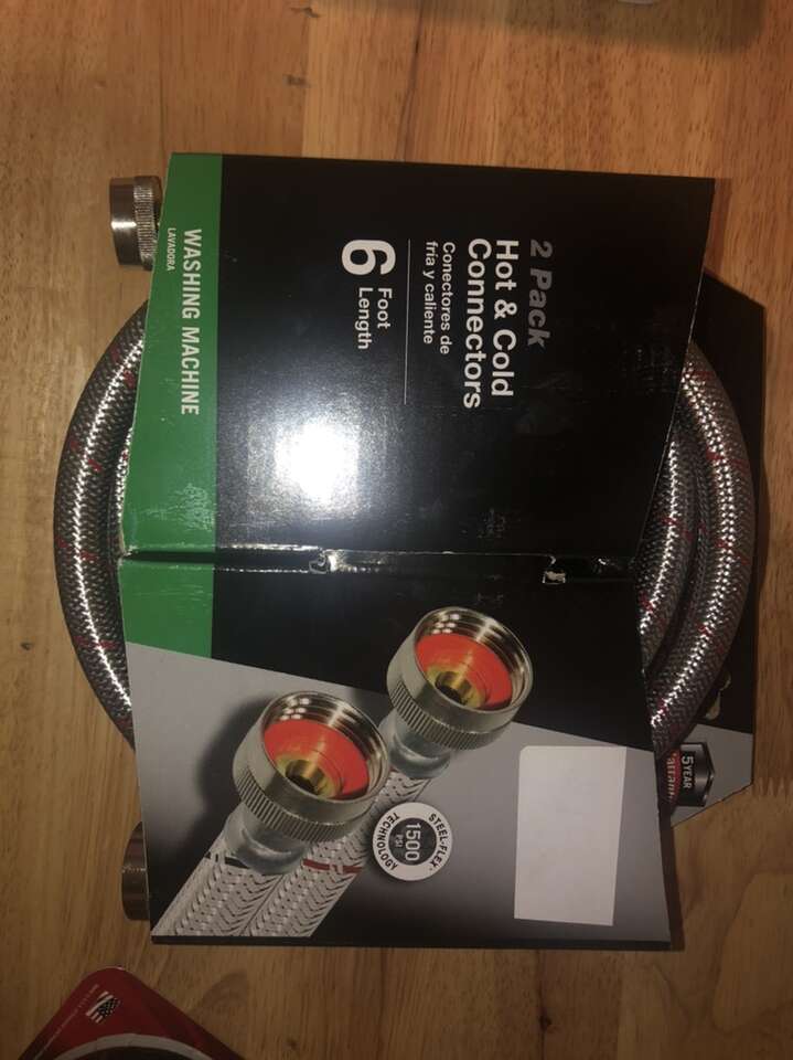 2 Pack Hot/Cold HoseWashing Machine Connectors NIB