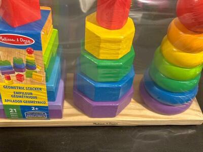 Melissa And Doug Geometric Stacker - Brand New