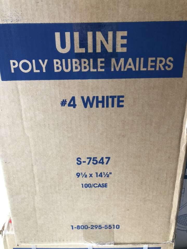 Uline White Padded Envelopes New
