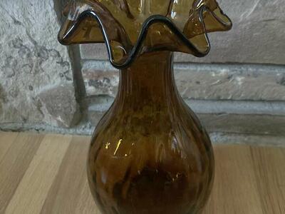 Vintage Amber Vase