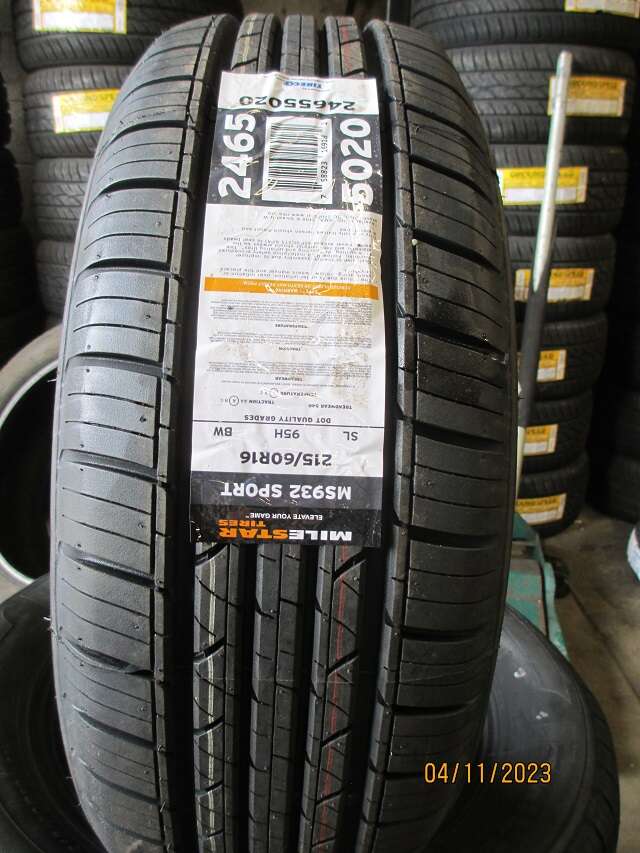 NEW SET OF P 215/60R16 MILESTAR MS932 SPORT