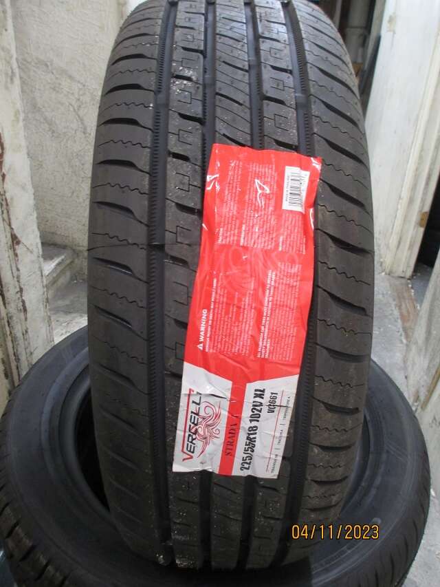 NEW SET OF P 225/55R18 VERCELLI STRADA