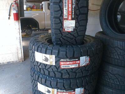 35X12.50R18LT NITTO RIGE GRAPPLER LOAD RANGE F 12PLY.