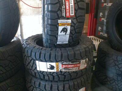 33X12.50R20LT NITTO RIGE GRAPPLER LOAD RANGE F 12PLY.