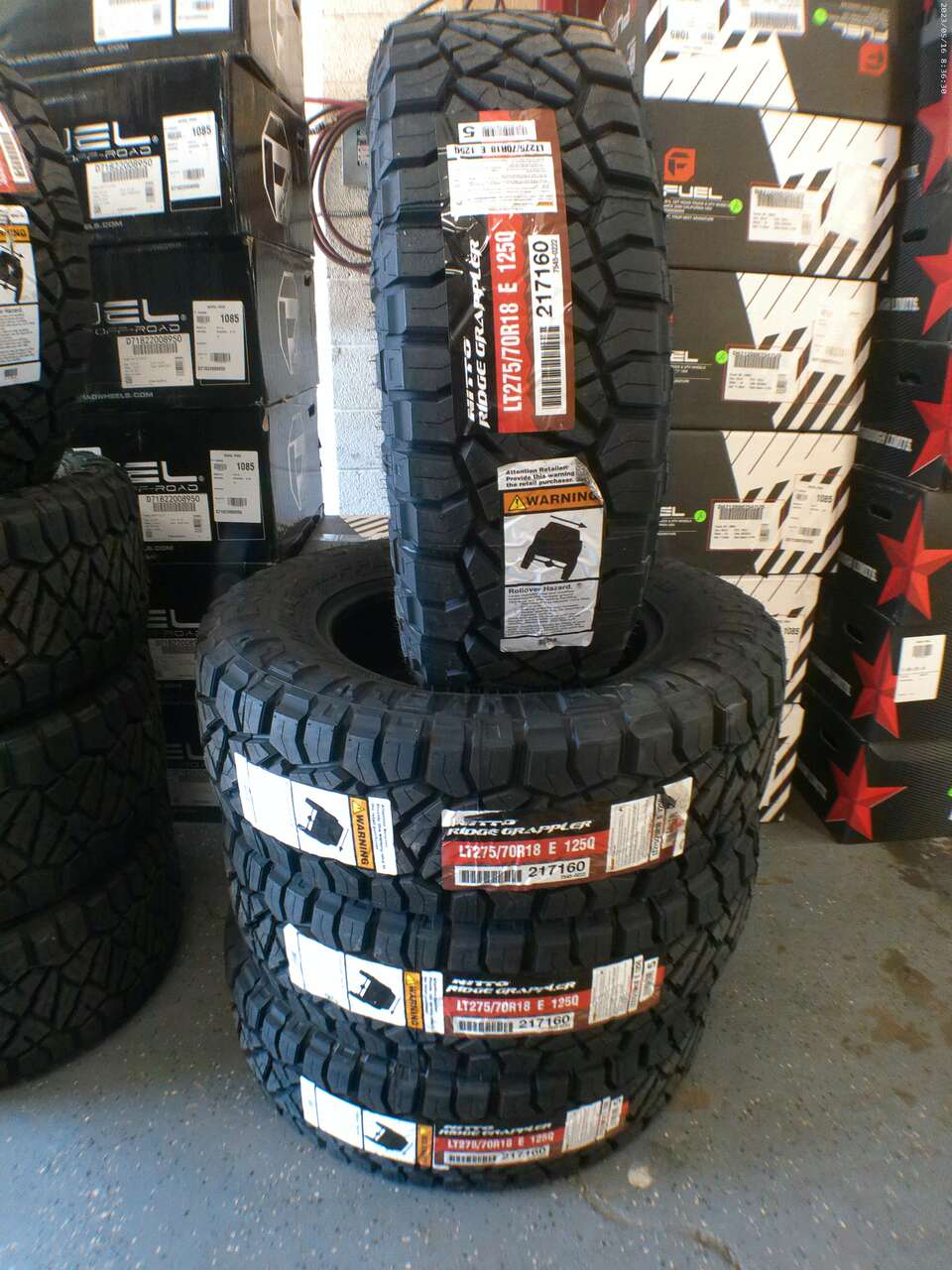 LT275/70R18 NITTO RIGE GRAPPLER LOAD RANGE E 10PLY.