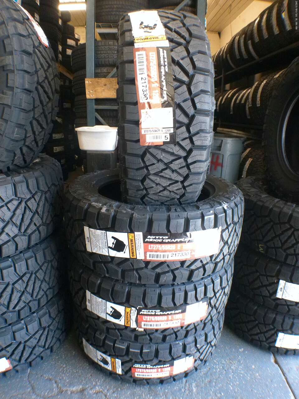 LT275/55R20 NITTO RIGE GRAPPLER LOAD RANGE E 10PLY.