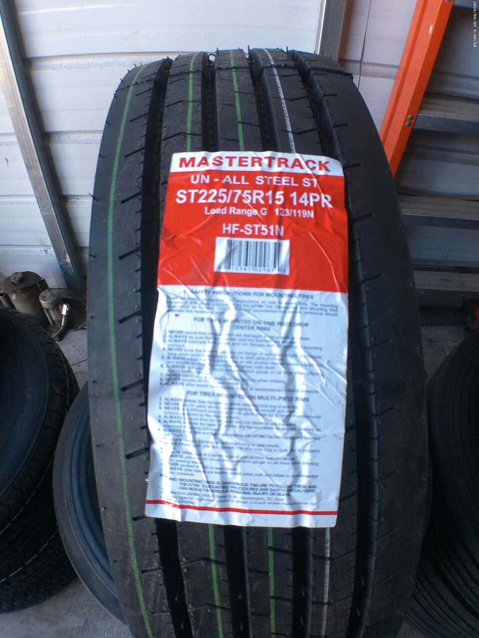 ST225/75R15 MASTERTRACK HF-ST51N LOAD RANGE G 14PLY.