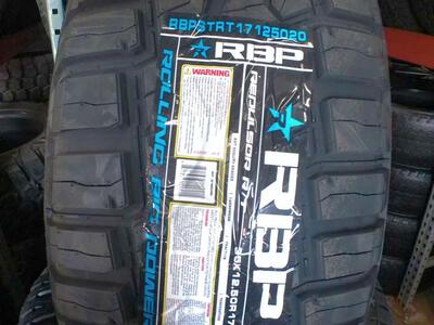 35X1250R17LT RBP REPULSOR R/T LOAD RANGE 12 PLY.