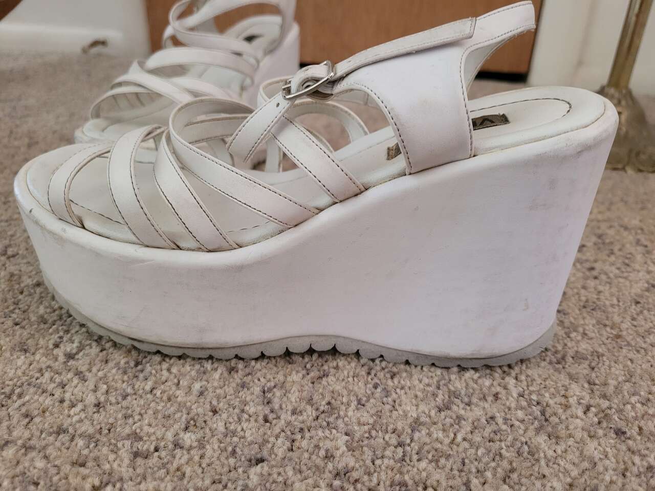 PLATFORM VICTORIA SANDALS SIZE 8.5