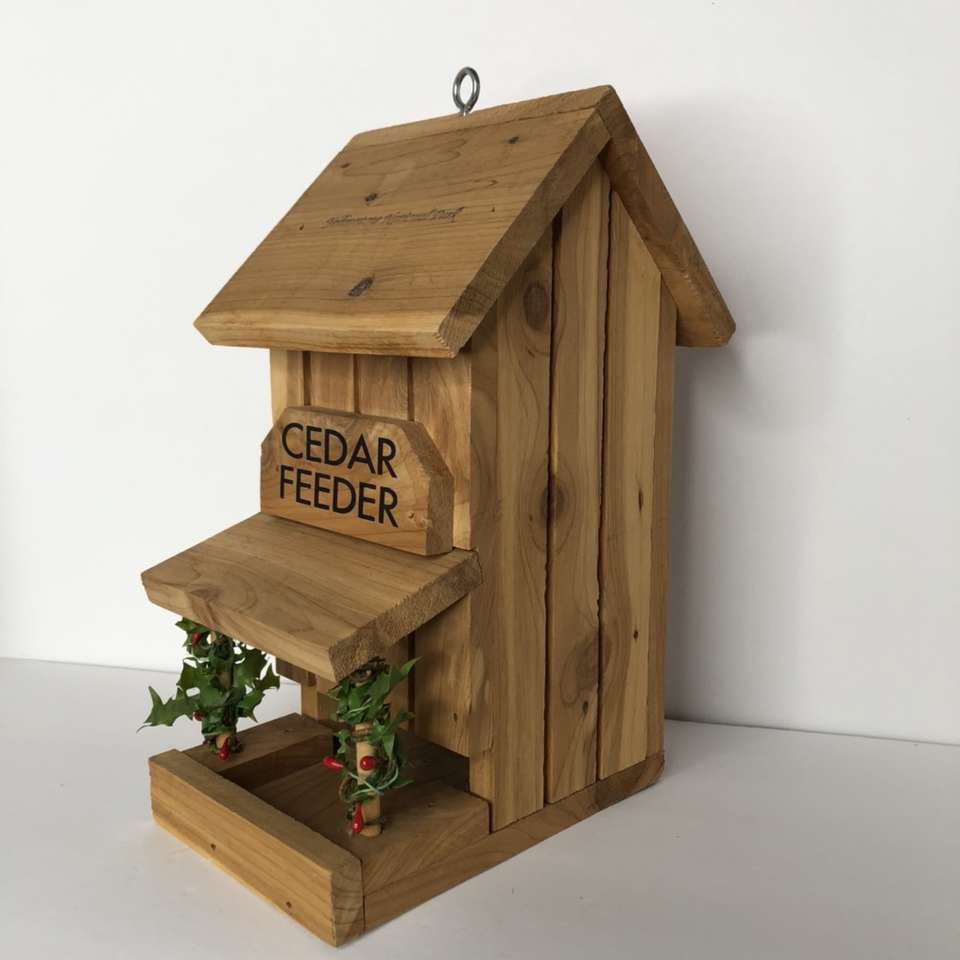 Bird House Well-Built Cedar Feeder Yellowstone