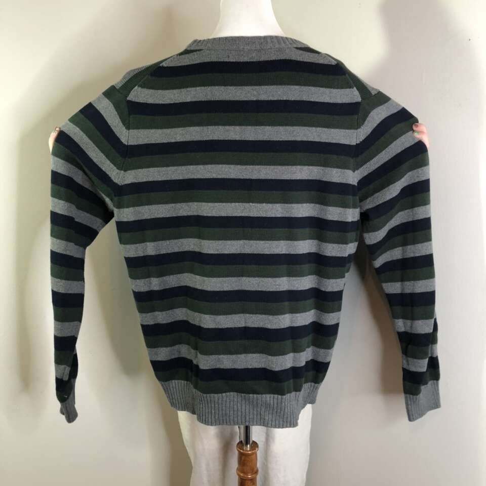 Sz XXL Croft & Barrow 100% Cotton Striped Sweater