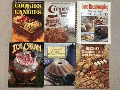 6 Cookies Ice-Cream Desserts & Baking Cook Books
