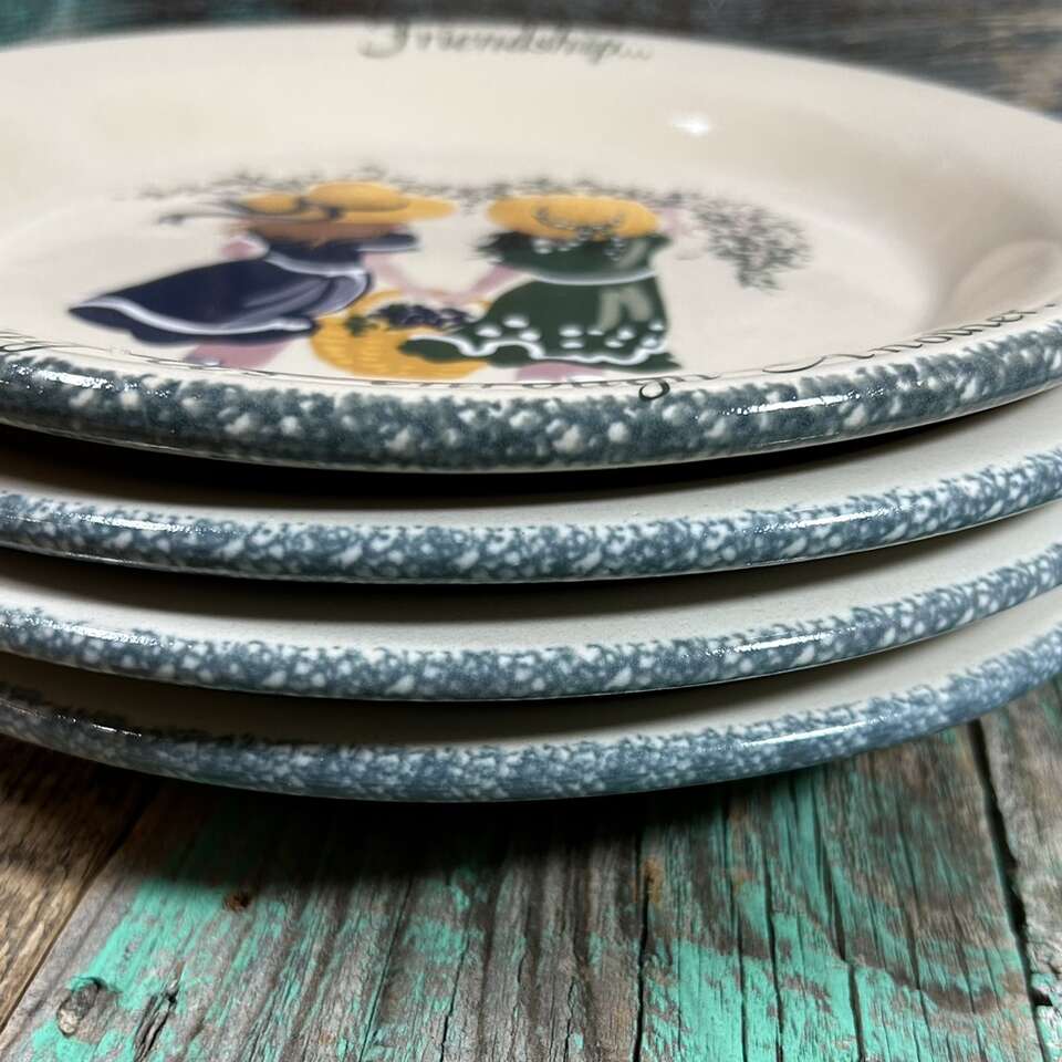 Set 4 NEW Home & Garden PartyStoneware Dishes VTG