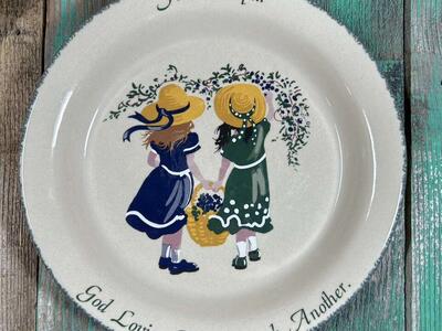 Friendship Stoneware Plate Home & Garden Party