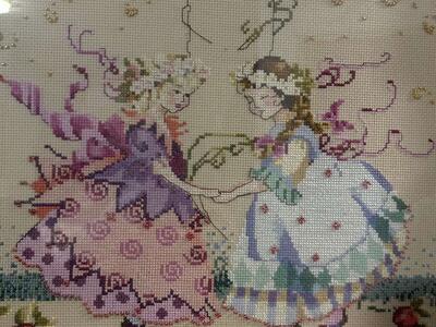 Counted X-Stitch Playful Girls Josef's Originals