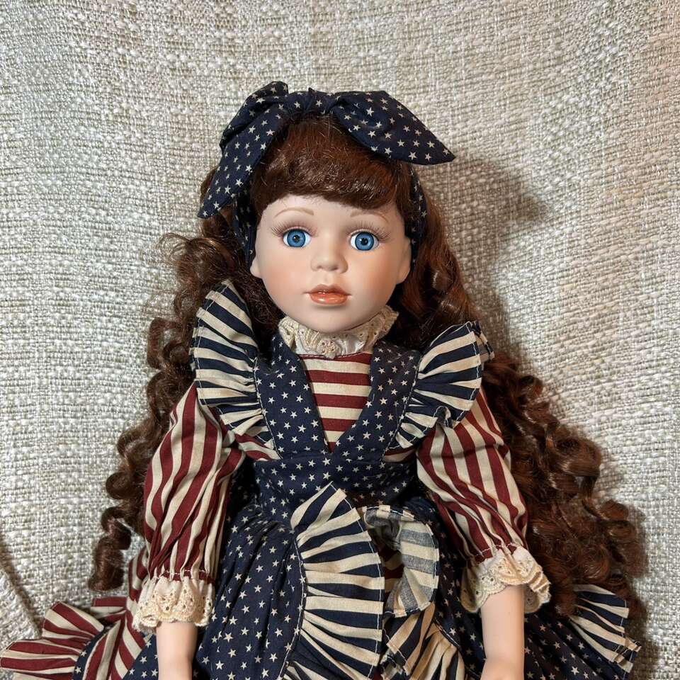 20” Palmary Collection Patriotic Porcelain Doll