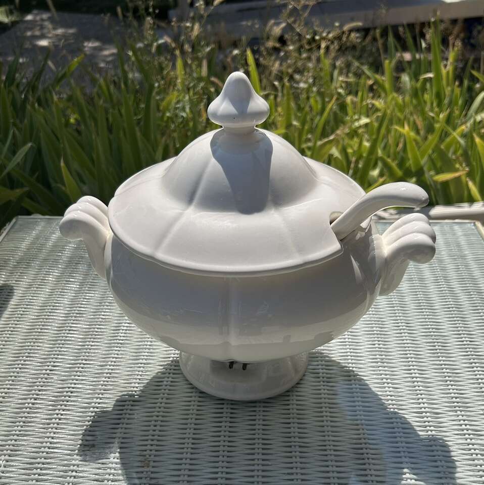 MCM Ceramic Electric Soup Tureen Removable Cord