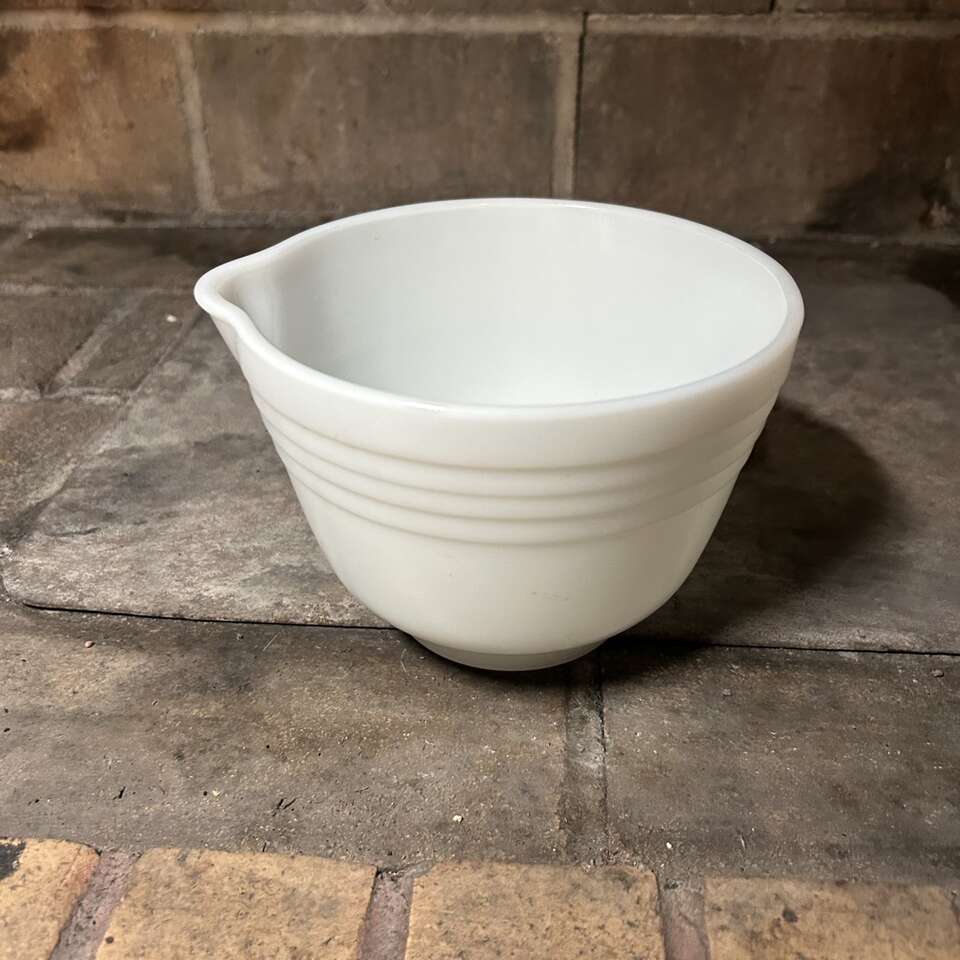 Vintage Pyrex Milk Glass Bowl For Hamilton Beach