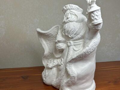Ceramic Bisque Santa Claus U-Paint Old-World X-mas