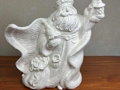 Ceramic Bisque Santa Claus U-Paint Old-World X-mas