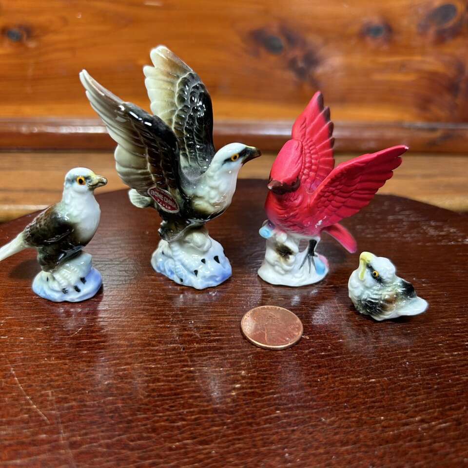 Lot 13 Miniature Animal Figurines Bone China Resin