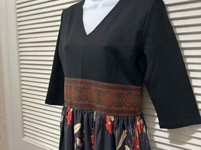 Anthropologie Vicky & Lucas DRESS NEW w/Tags Floor Length Modest Semi- Formal Size Large