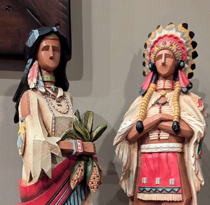 Beautiful resin Indian man and woman