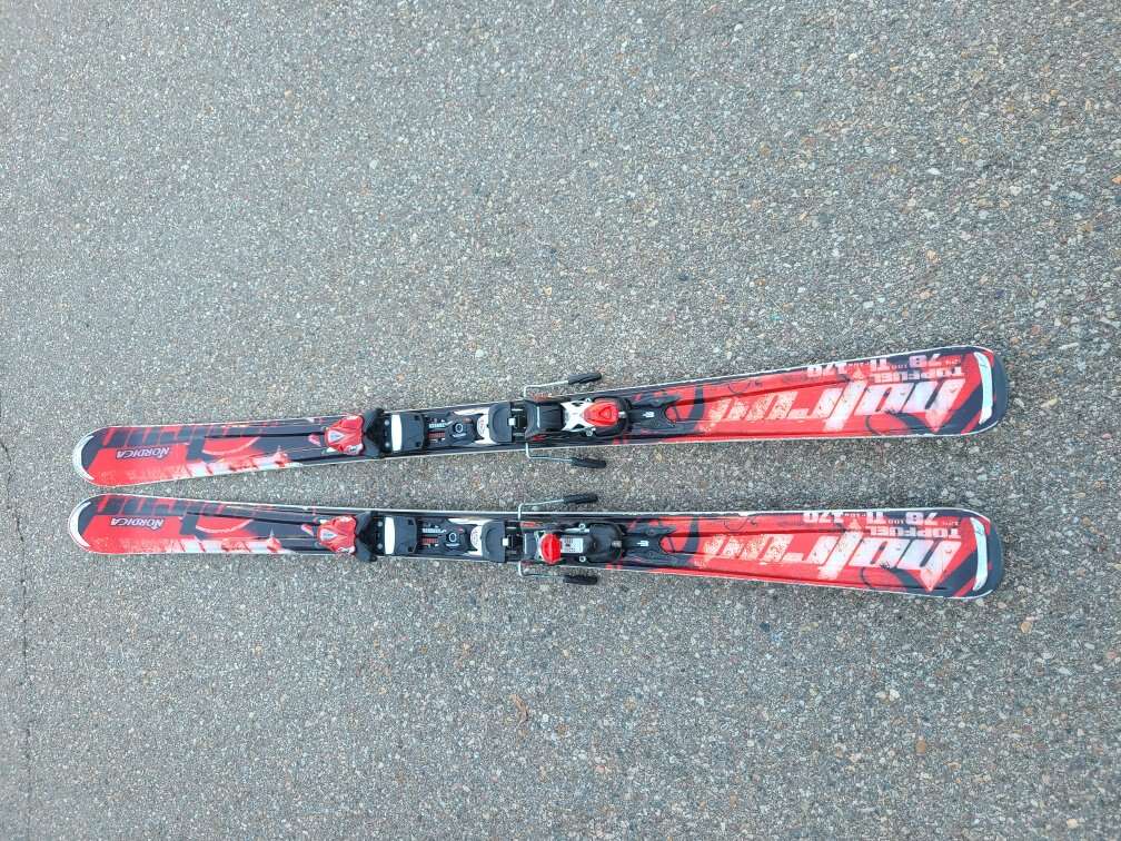 170cm twin tip all mountain nordia hot rod skis