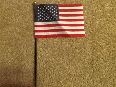 MINIATURE US FLAG 4x6 INCH