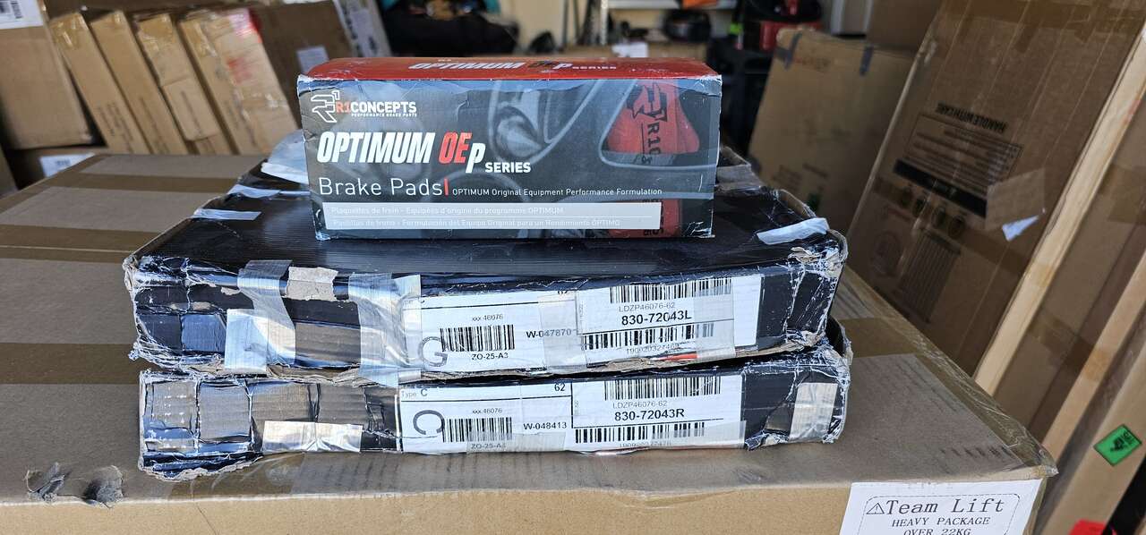 Dynamic Friction Brake Rotors and R1 Concepts brake pads