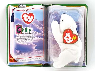 Ty Teenie Beanie Babies “Chilly the Polar Bear” McDonalds Collectible – NEW