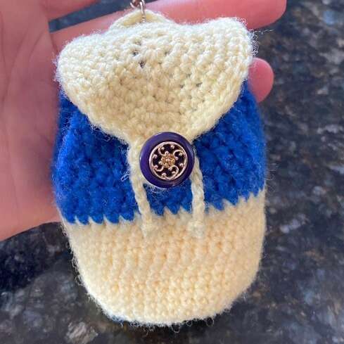 Crochet Mini Backpack/ipod Case/keychain