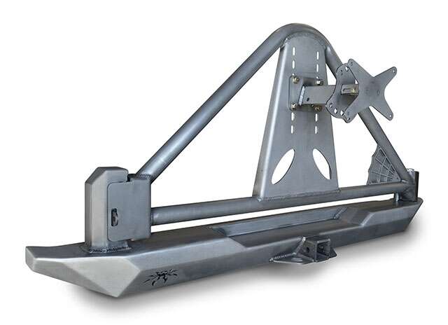 Poison Spyder RockBrawler rear bumper w/ Tire carrier Wrangler TJ LJ YJ CJ