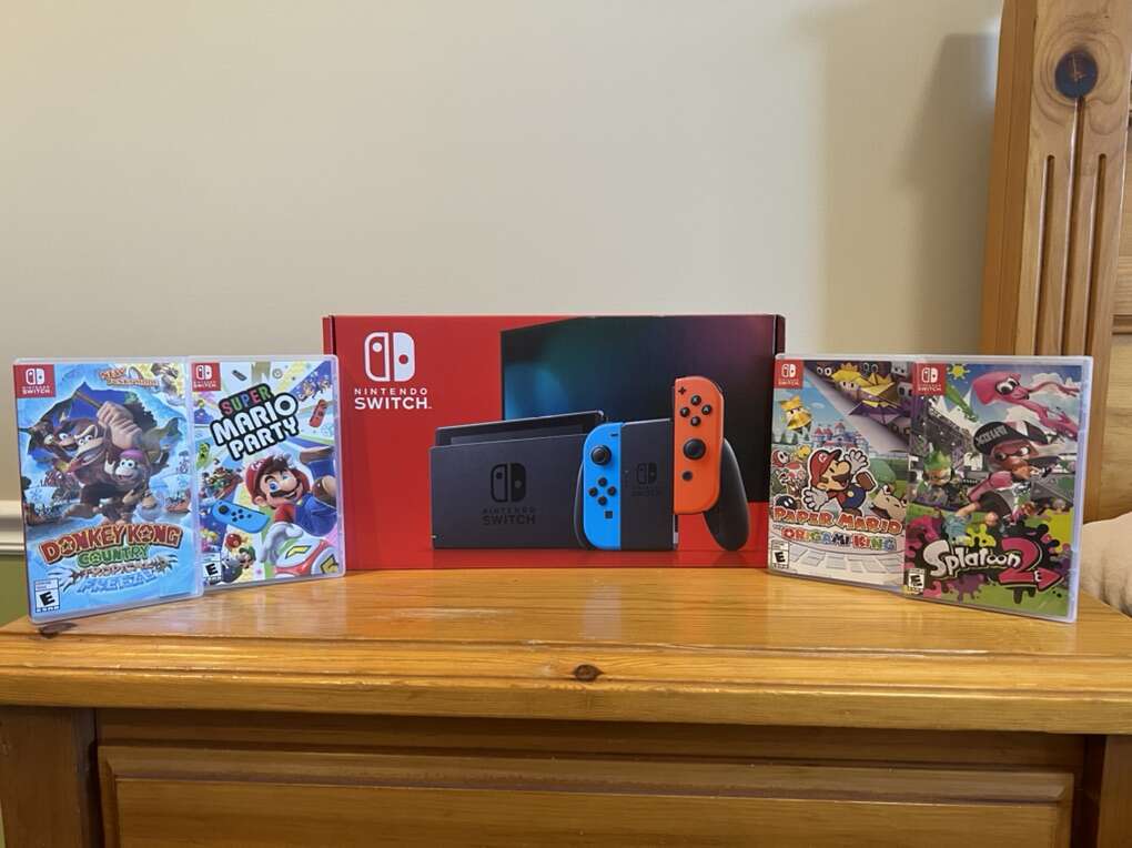 Nintendo Switch New Unused + Extras Value Bundle