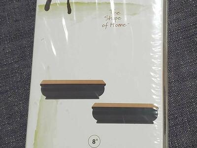 Set of TWO 8" Floating Shelves