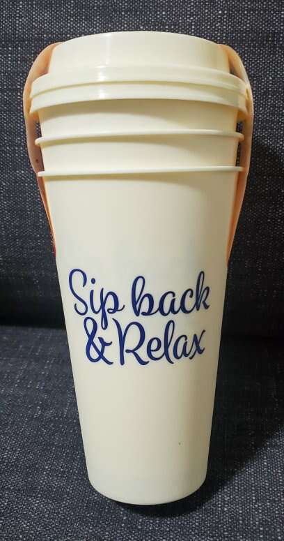 TWO Reusable Drink Cups
