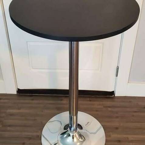 Polished Steel Round Bar Table
